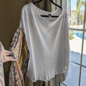 Free People Balloon sleeve top, bandana print -  size XL